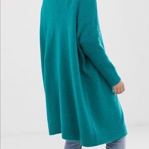 Jade Green Oversized Cardigan